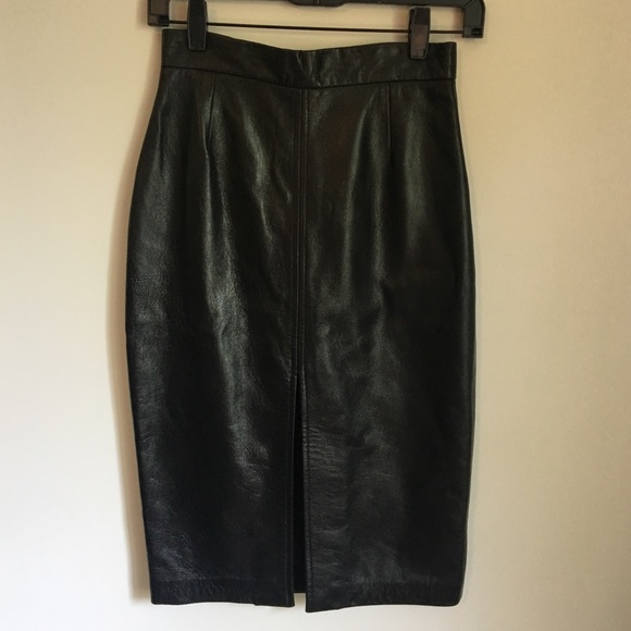 Michael Kors Dresses & Skirts - Vintage Michael Kors leather pencil skirt 0
